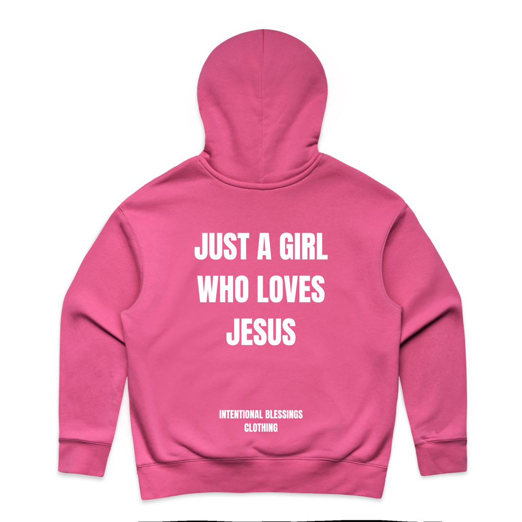 JUST A GIRL WHO LOVES JESUS - HOODIE